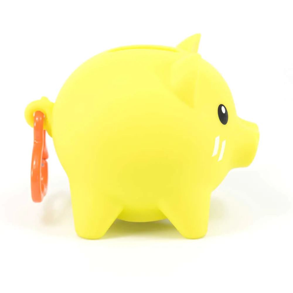 Pusculita cu accesorii surpriza si figurina Pocket Money Piggies Galben - poza 3