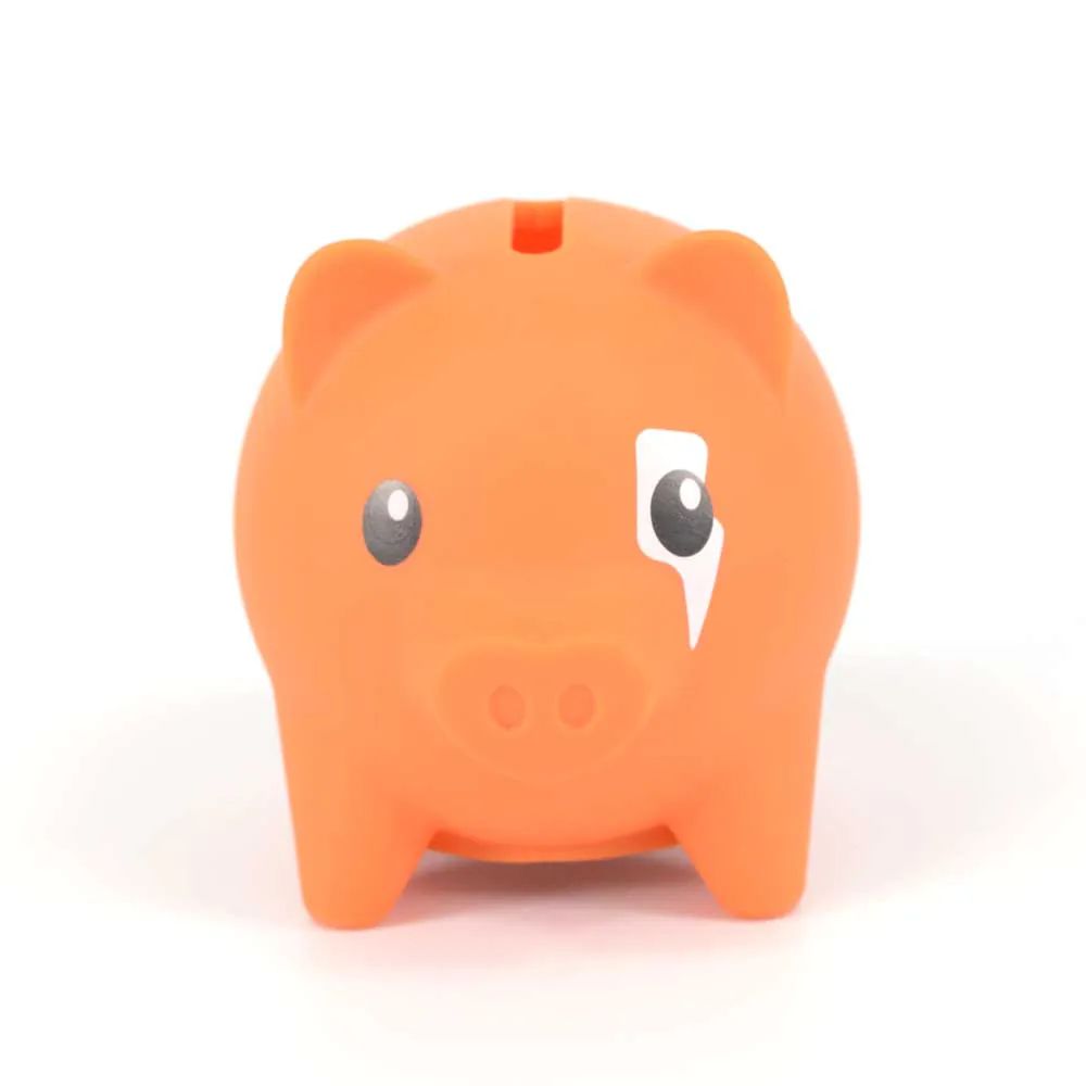 Pusculita cu accesorii surpriza si figurina Pocket Money Piggies Portocaliu - poza 3