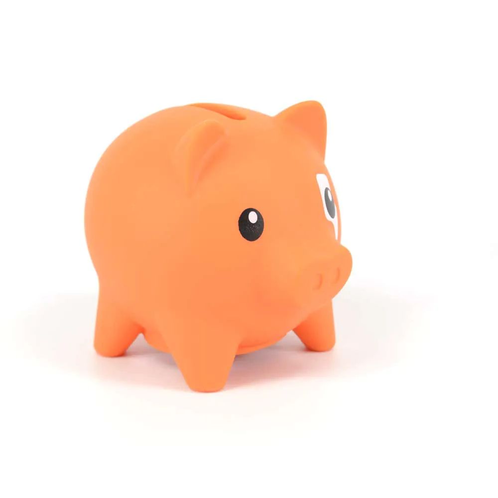 Pusculita cu accesorii surpriza si figurina Pocket Money Piggies Portocaliu - poza 5