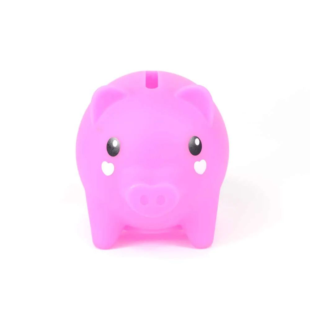 Pusculita cu accesorii surpriza si figurina Pocket Money Piggies Roz - poza 3