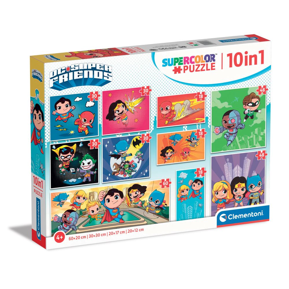 Puzzle 10 in 1 Clementoni DC Comics - poza 1