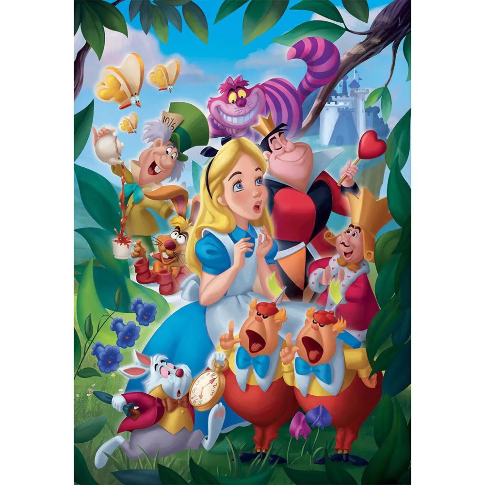 Puzzle 1000 piese Clementoni Alice In Tara Minunilor 39673 - poza 2