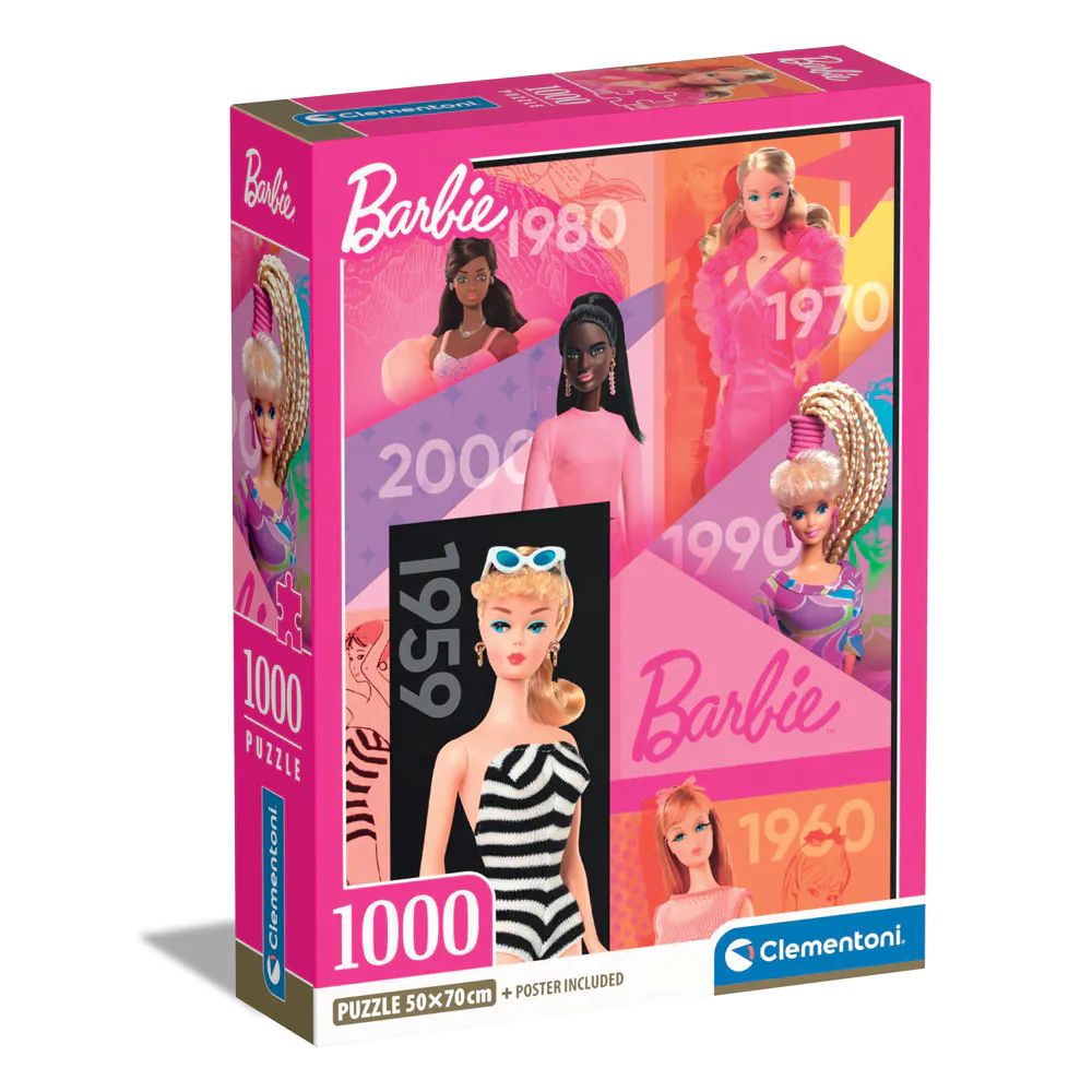 Puzzle 1000 piese Clementoni Barbie 39806 - poza 1