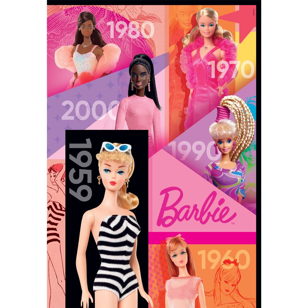 Puzzle 1000 piese Clementoni Barbie 39806 - poza 2