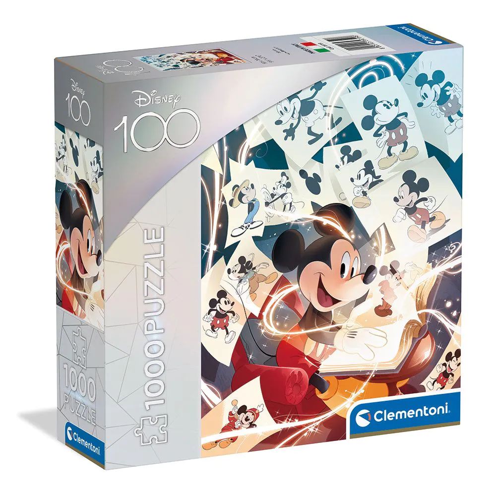 Puzzle 1000 piese Clementoni Disney 100 Mickey Illustrato 39719 - poza 1