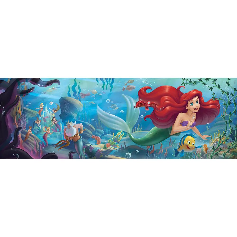 Puzzle 1000 piese Clementoni Disney Mica Sirena 39658 - poza 3