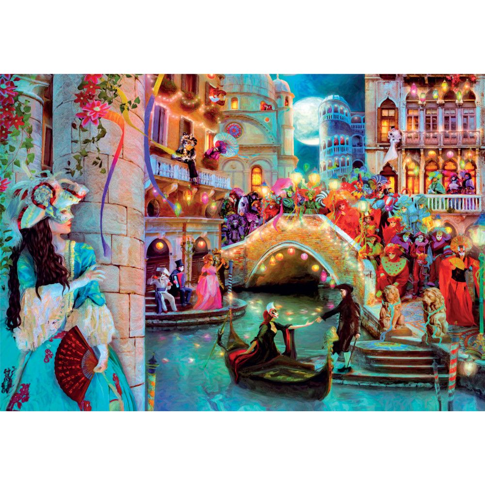 Puzzle 1000 piese Clementoni High Quality Collection Carnival Moon 39827 - poza 2