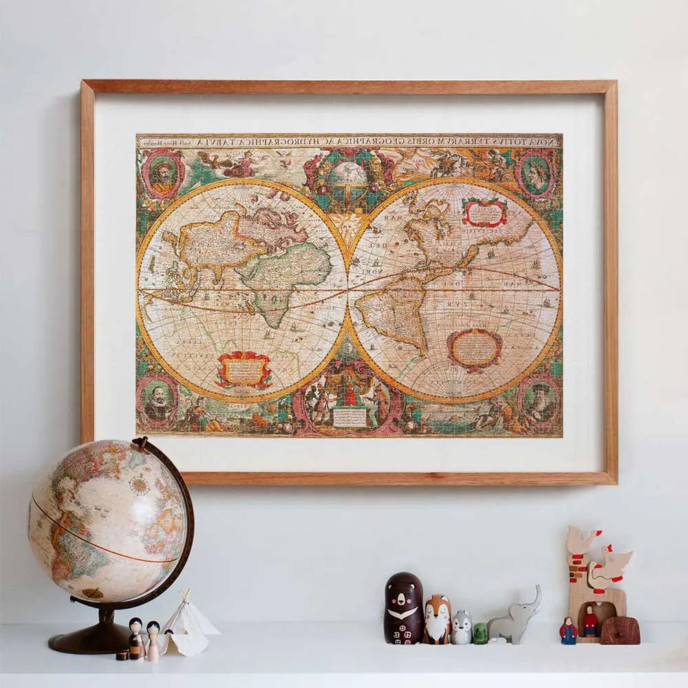 Puzzle 1000 piese Clementoni High Quality Collection Harta Antica 31229 - poza 3