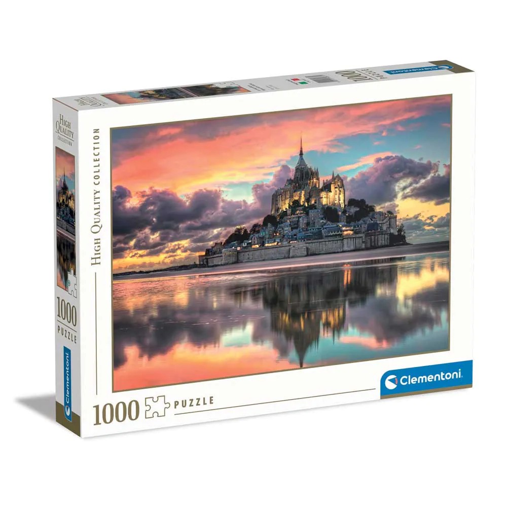 Puzzle 1000 piese Clementoni High Quality Collection Le Magnifique Mont Saint Michel 39367 - poza 1
