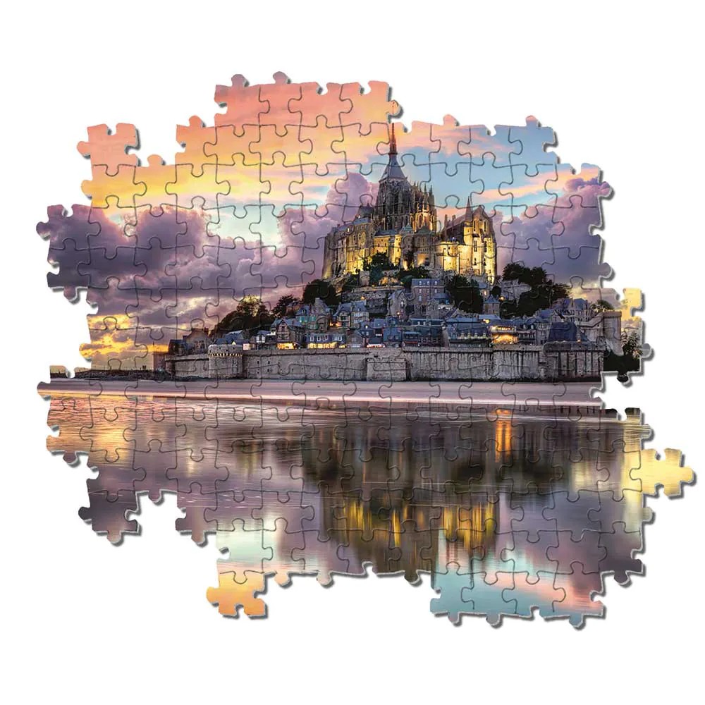 Puzzle 1000 piese Clementoni High Quality Collection Le Magnifique Mont Saint Michel 39367 - poza 3