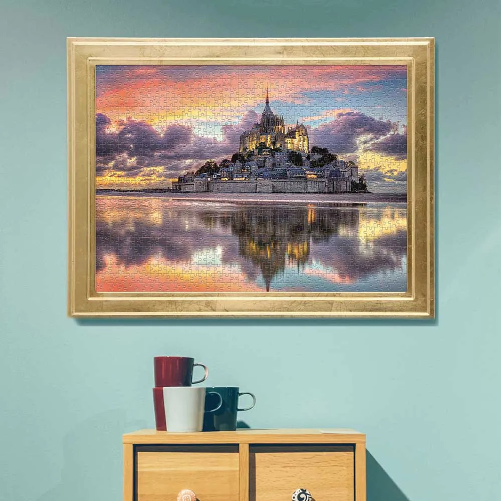 Puzzle 1000 piese Clementoni High Quality Collection Le Magnifique Mont Saint Michel 39367 - poza 5
