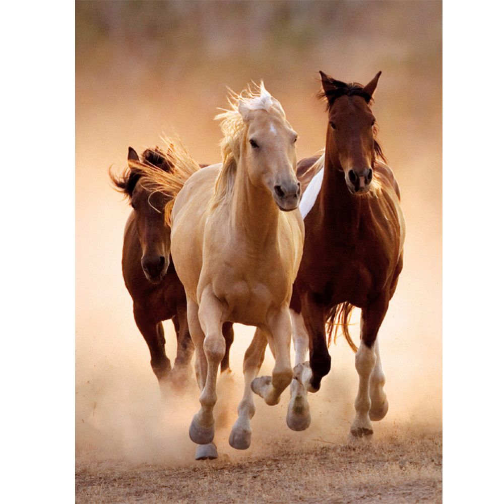 Puzzle 1000 piese Clementoni High Quality Collection Running Horses - poza 2