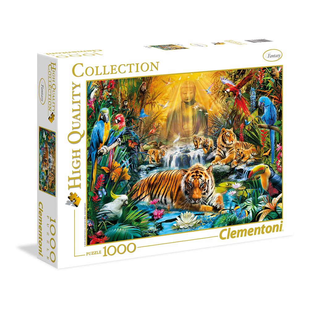 Puzzle 1000 piese Clementoni Mystic Tigers - poza 1
