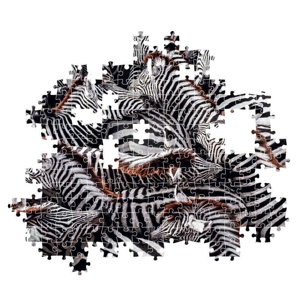 Puzzle 1000 piese Clementoni National Geographic Zebra 39729 - poza 3