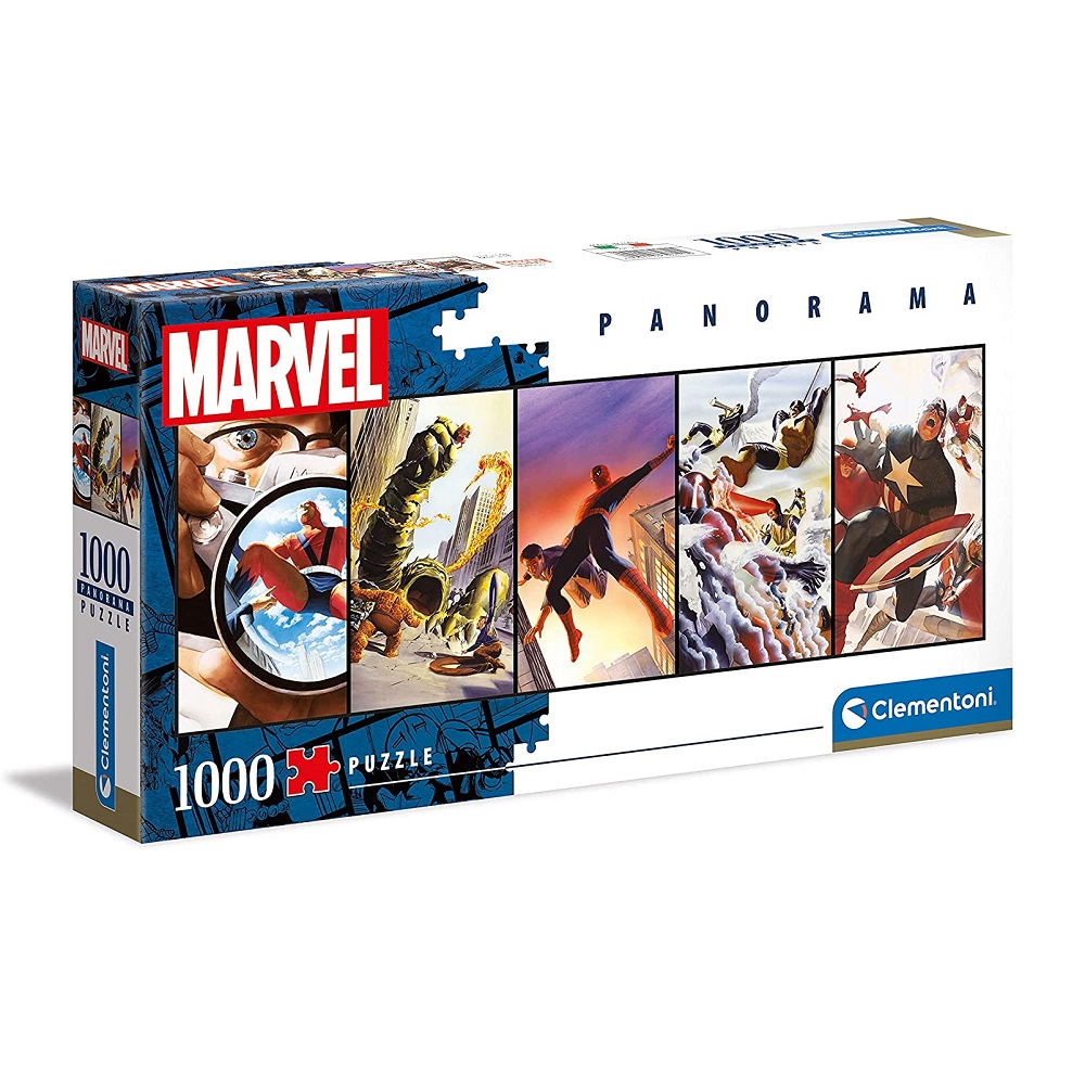Puzzle 1000 piese Clementoni Panorama Marvel 80 39611 - poza 1