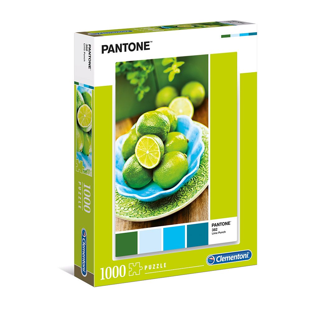 Puzzle 1000 piese Clementoni Pantone Lime Punch - poza 1