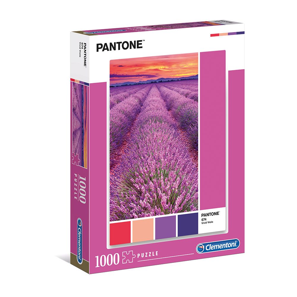 Puzzle 1000 piese Clementoni Pantone Vivid Viola - poza 1