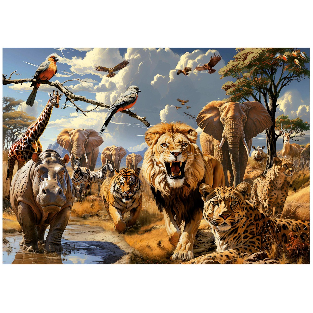 Puzzle 1000 piese Educa Animale Salbatice - poza 5