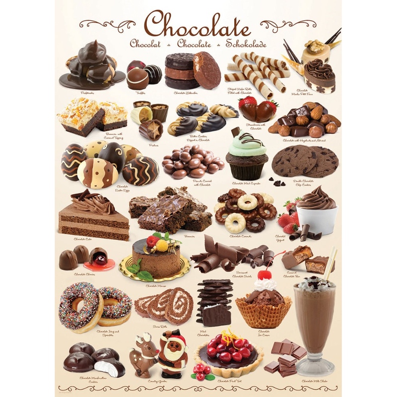 Puzzle 1000 piese Eurographics Ciocolate - poza 2