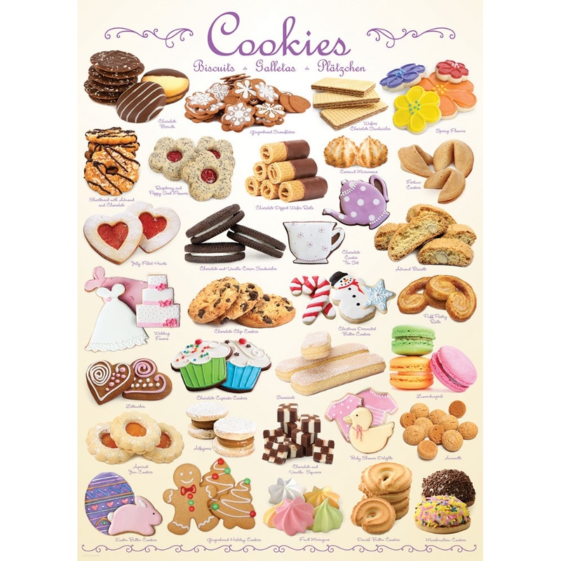 Puzzle 1000 piese Eurographics Cookies Prajituri - poza 2