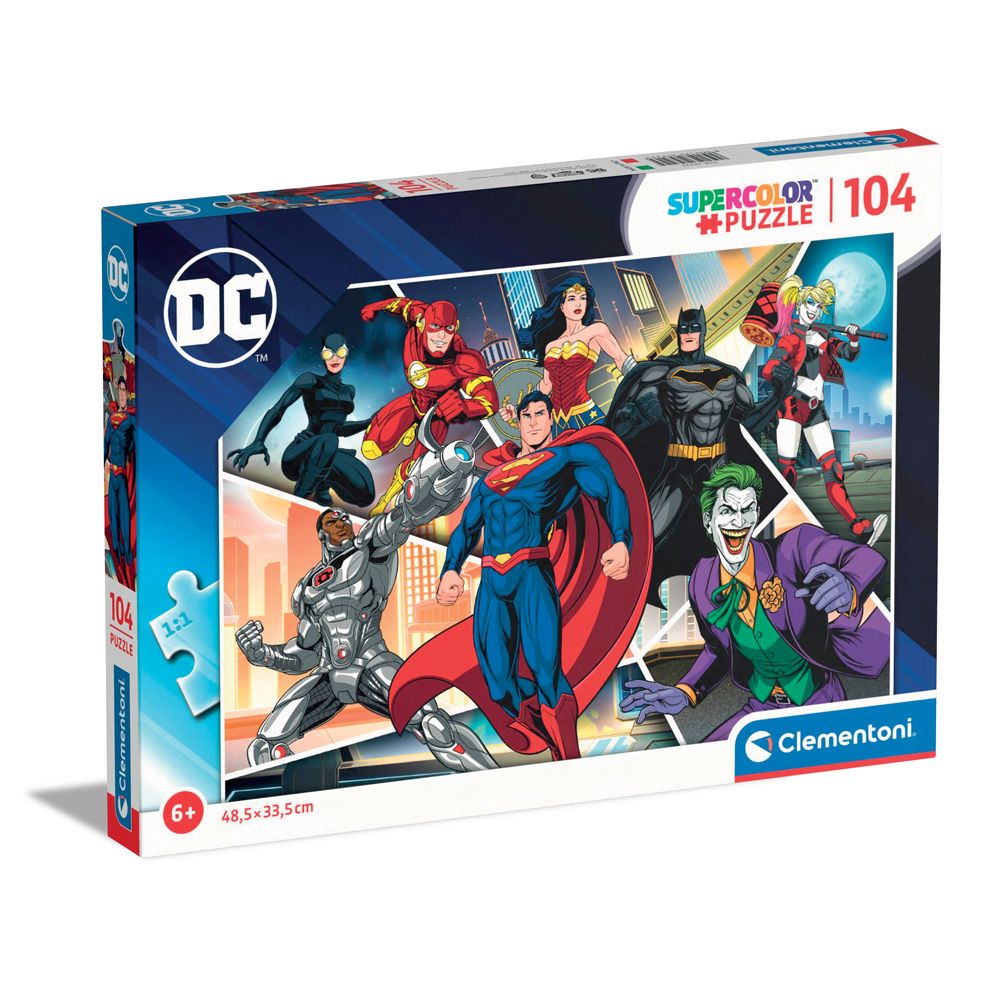 Puzzle 104 piese Clementoni DC Comics 25722 - poza 1