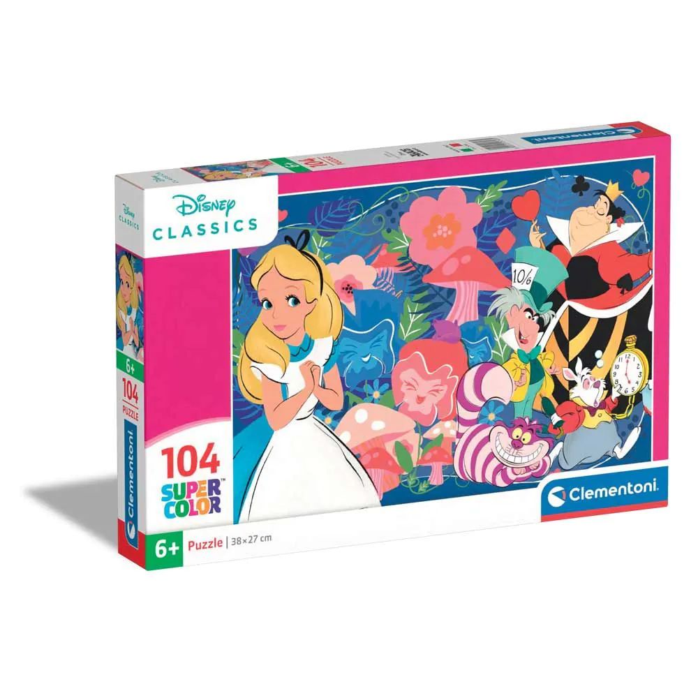 Puzzle 104 piese Clementoni Disney Classics Alice In Wonderland 25748 - poza 1