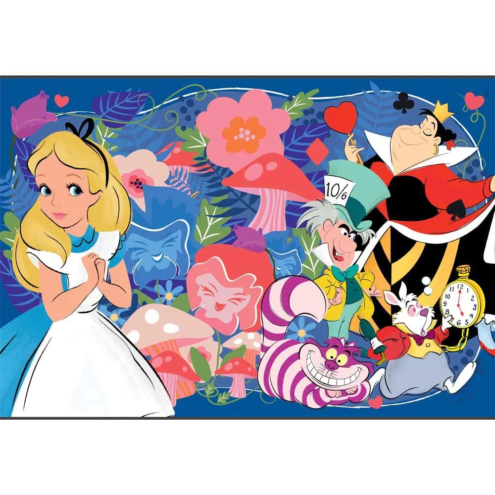 Puzzle 104 piese Clementoni Disney Classics Alice In Wonderland 25748 - poza 2