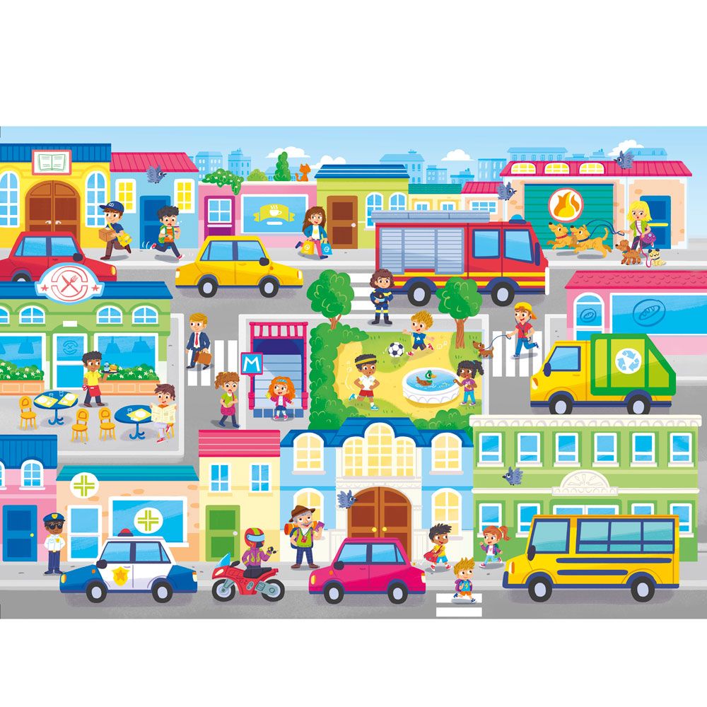 Puzzle 104 piese Clementoni In The City - poza 2