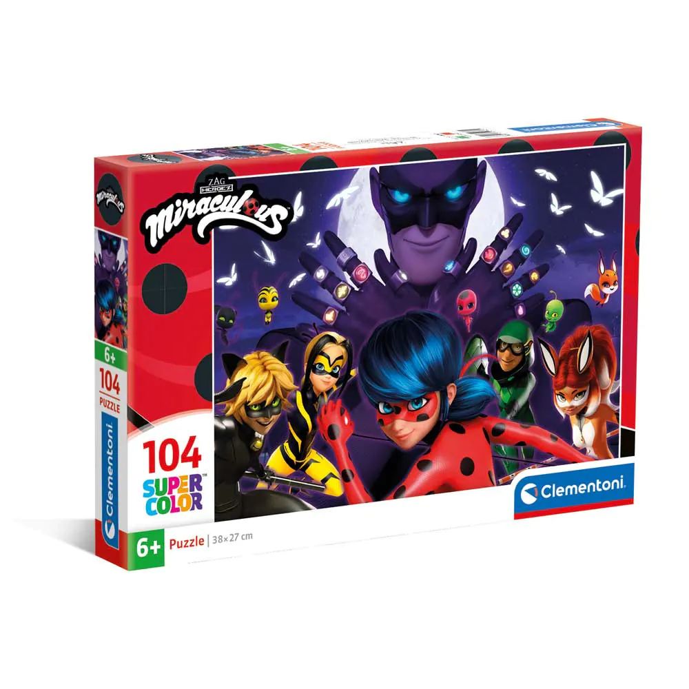 Puzzle 104 piese Clementoni Miraculous Lady Bug 25765 - poza 1