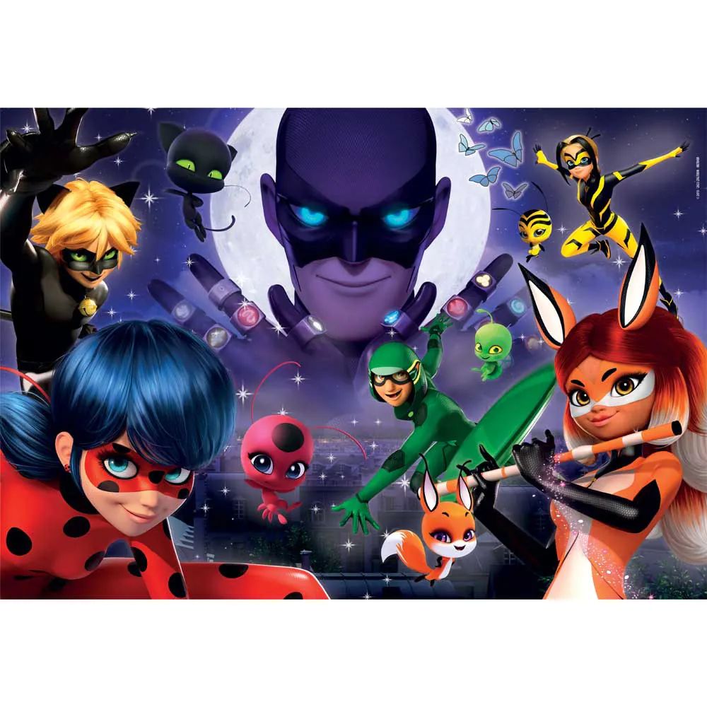 Puzzle 104 piese Clementoni Miraculous Lady Bug 25765 - poza 2