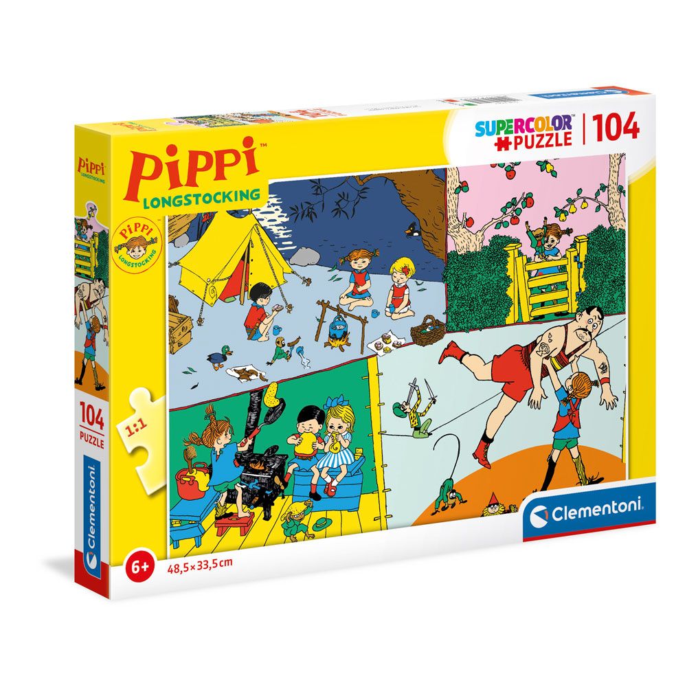 Puzzle 104 piese Clementoni Pippi Longstocking 27517 - poza 1