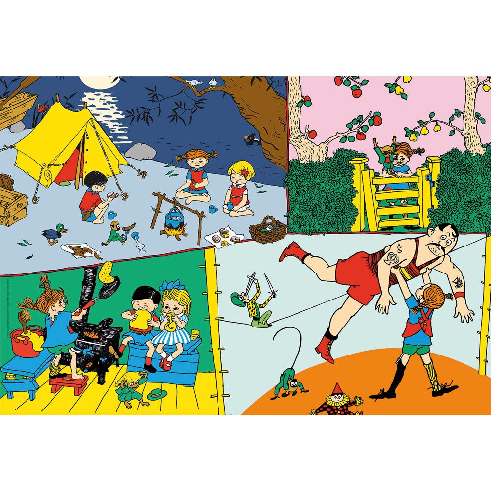 Puzzle 104 piese Clementoni Pippi Longstocking 27517 - poza 2