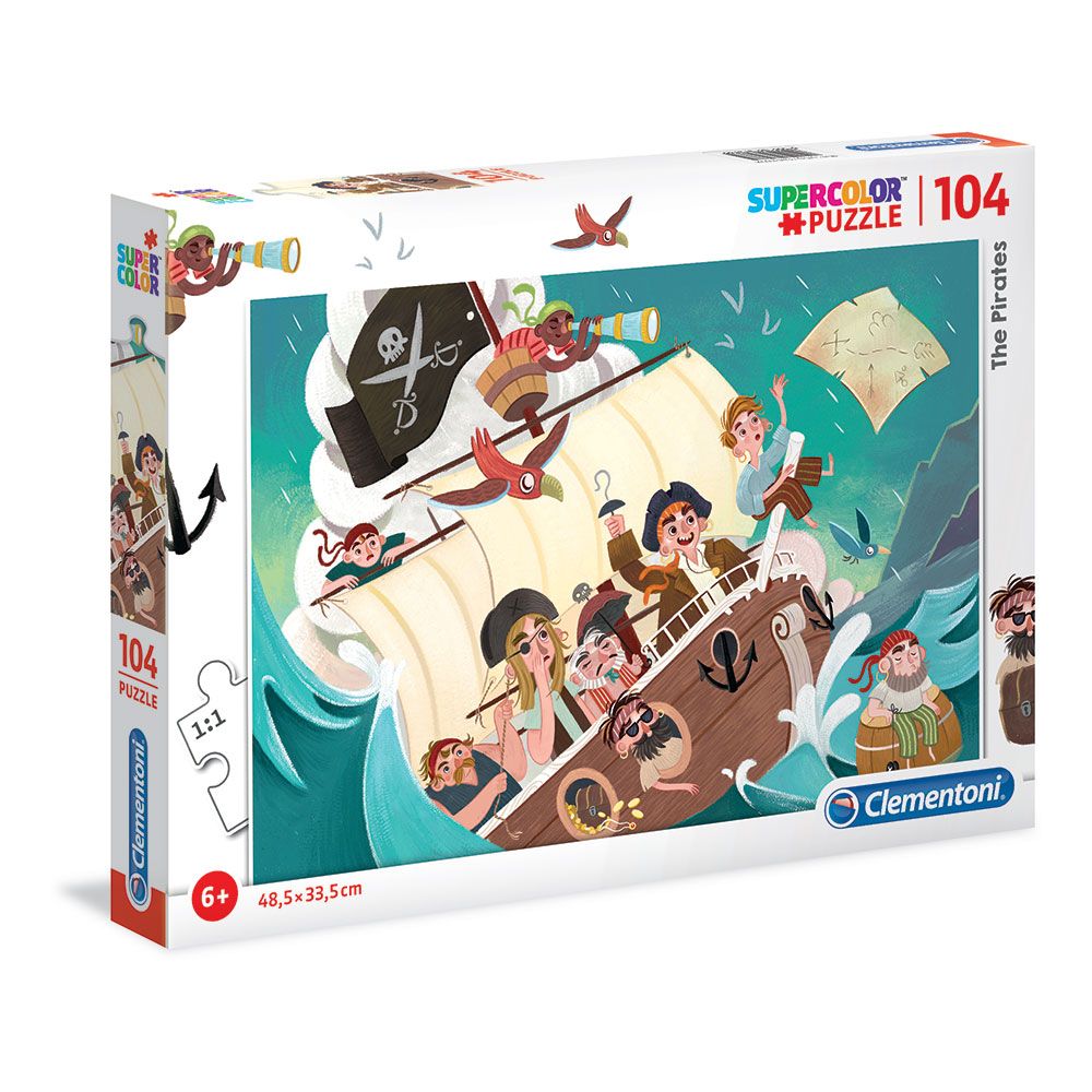 Puzzle 104 piese Clementoni Pirates - poza 1
