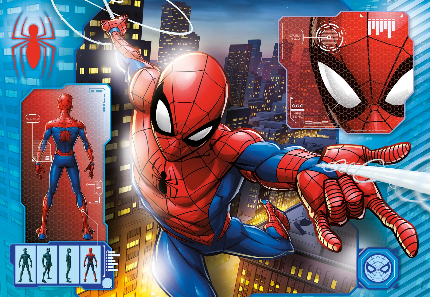 Puzzle 104 piese Clementoni Spiderman 27118 - poza 2