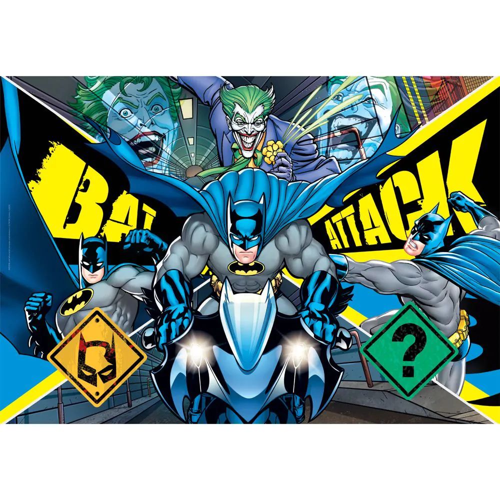 Puzzle 104 piese Clementoni Supercolor Batman Bat Attack 27174 - poza 2