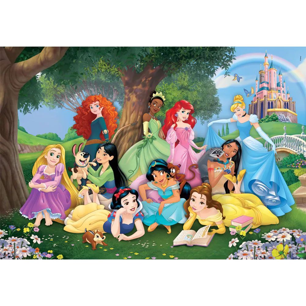 Puzzle 104 piese Clementoni Supercolor Disney Princess 25743 - poza 2