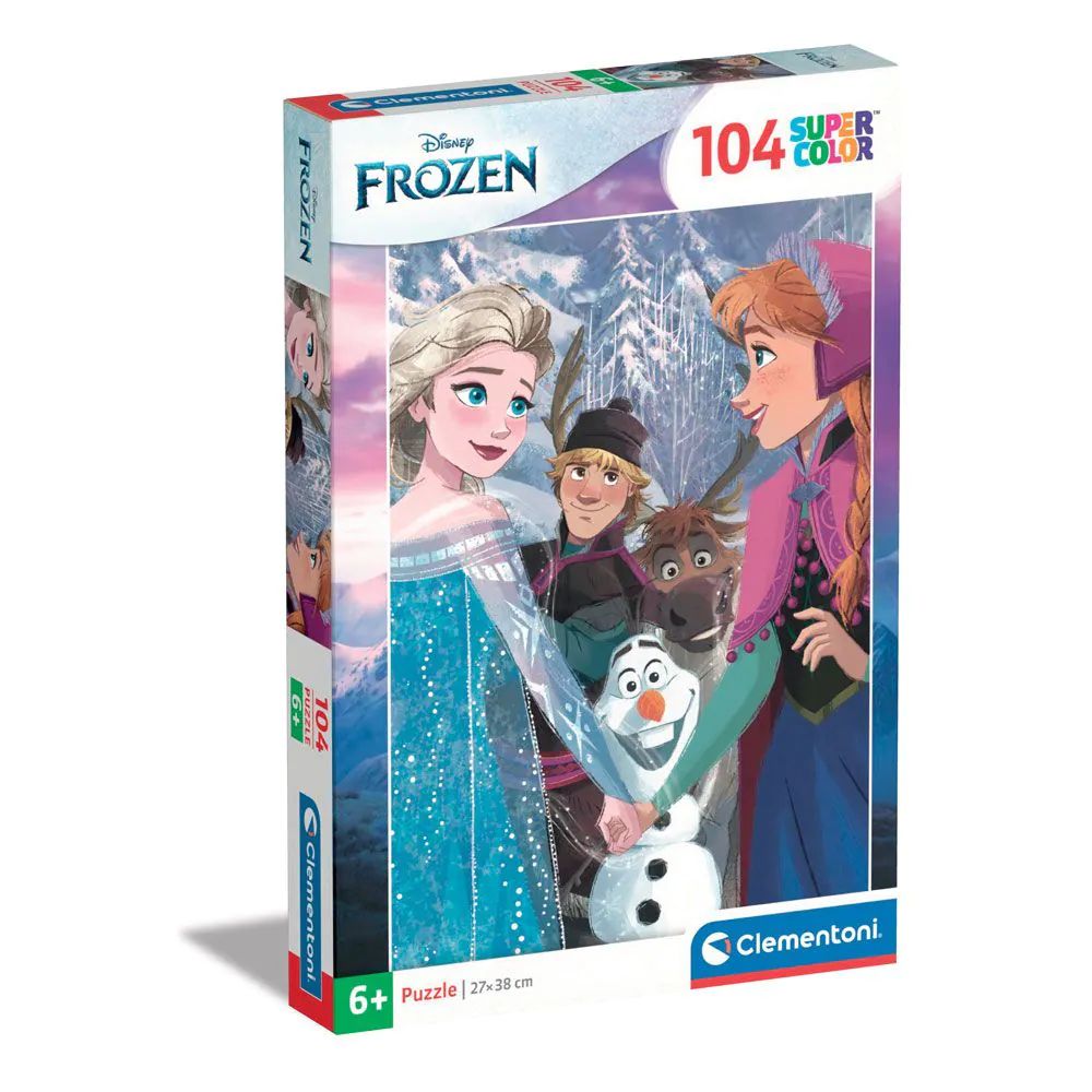 Puzzle 104 piese Clementoni Supercolor Frozen 25742 - poza 1