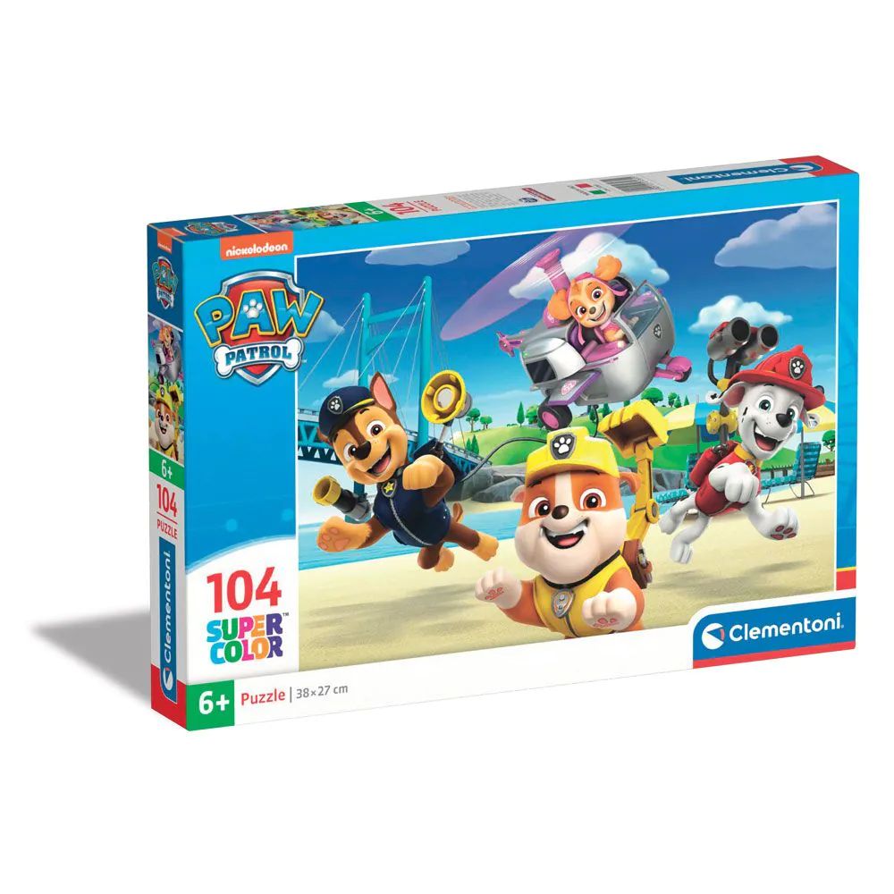 Puzzle 104 piese Clementoni Supercolor Patrula Catelusilor 27265 - poza 1