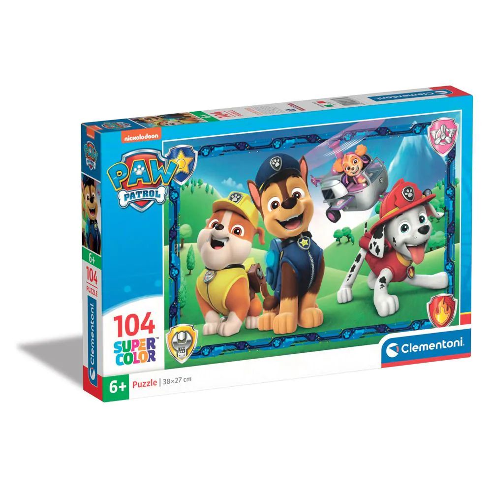 Puzzle 104 piese Clementoni Supercolor Paw Patrol 27177 - poza 1