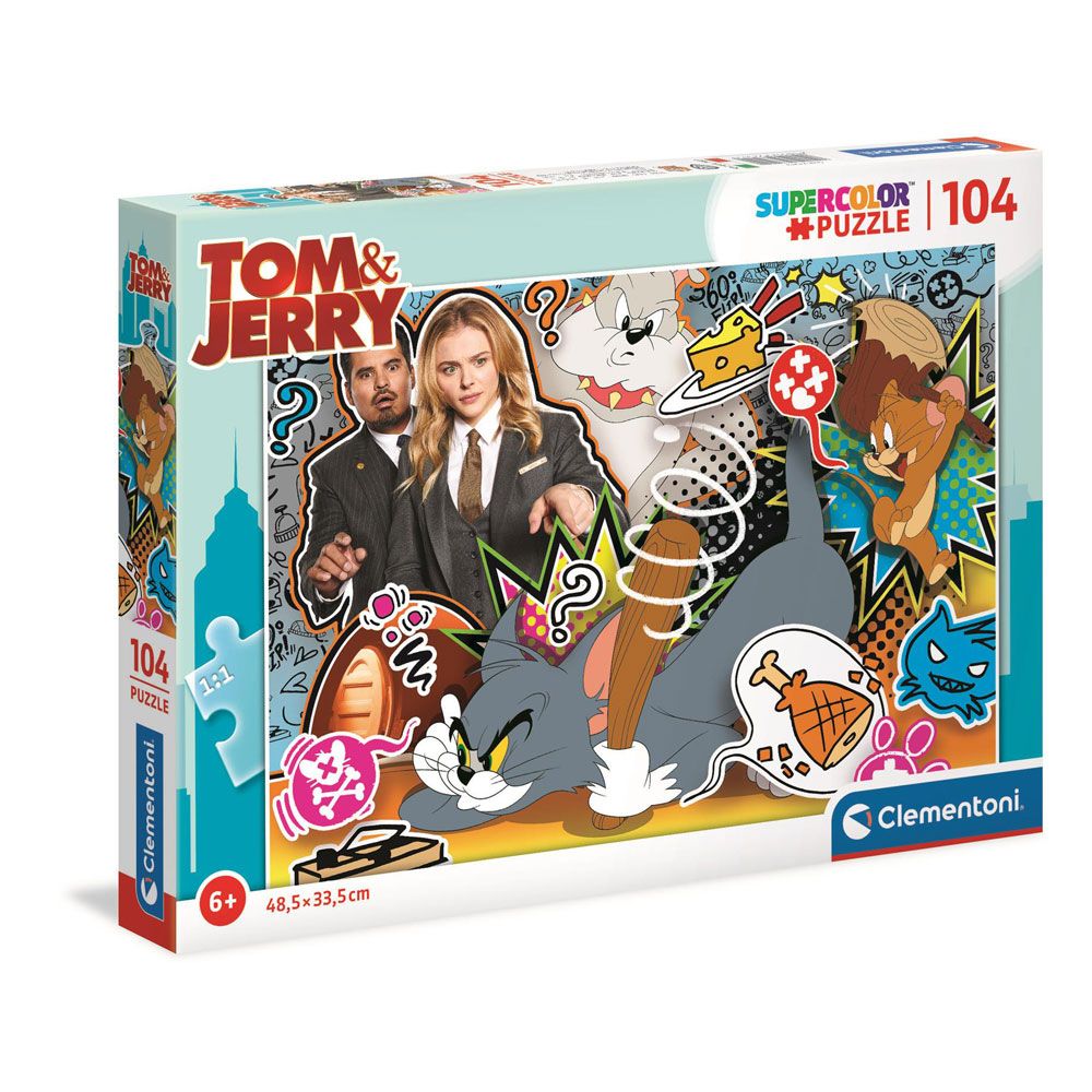 Puzzle 104 piese Clementoni Tom si Jerry 27515 - poza 1