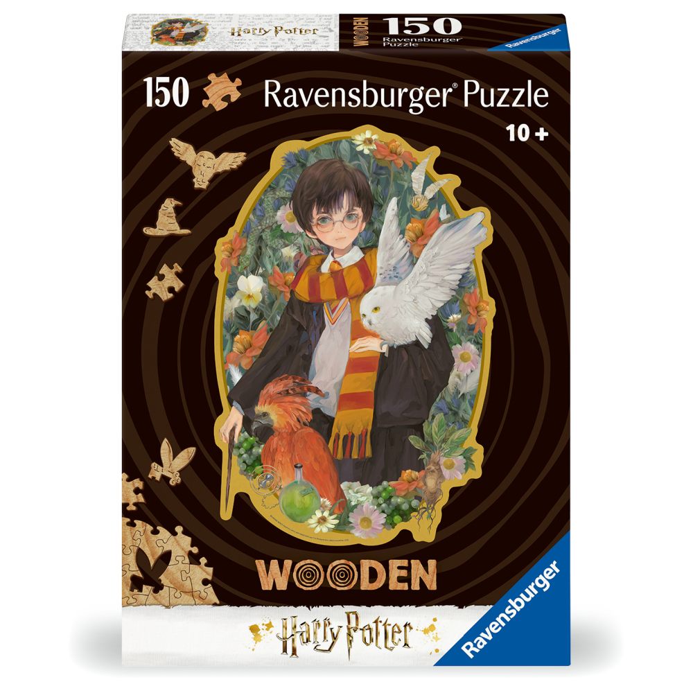 Puzzle 150 piese Ravensburger contur din lemn Harry Potter - poza 1