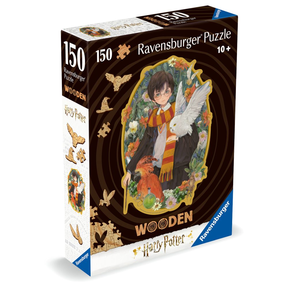 Puzzle 150 piese Ravensburger contur din lemn Harry Potter - poza 2