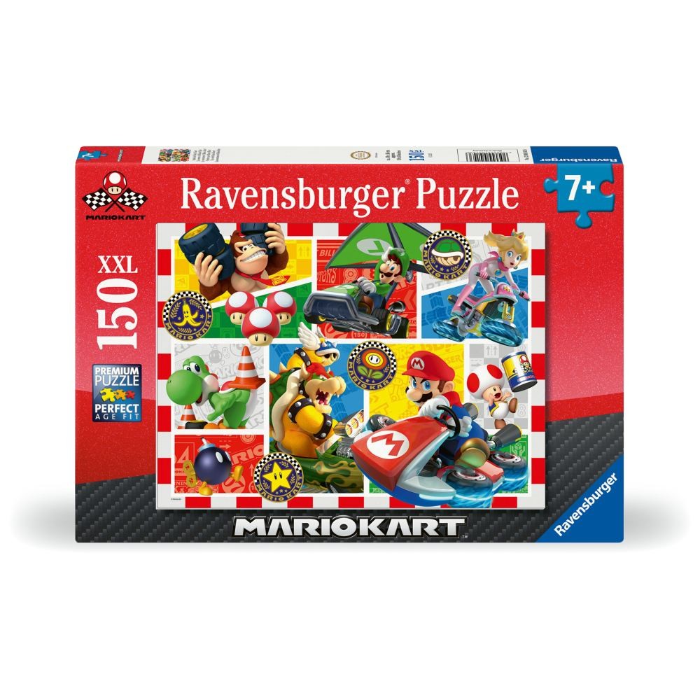Puzzle 150 piese Ravensburger Super Mario si Kart XXL - poza 1