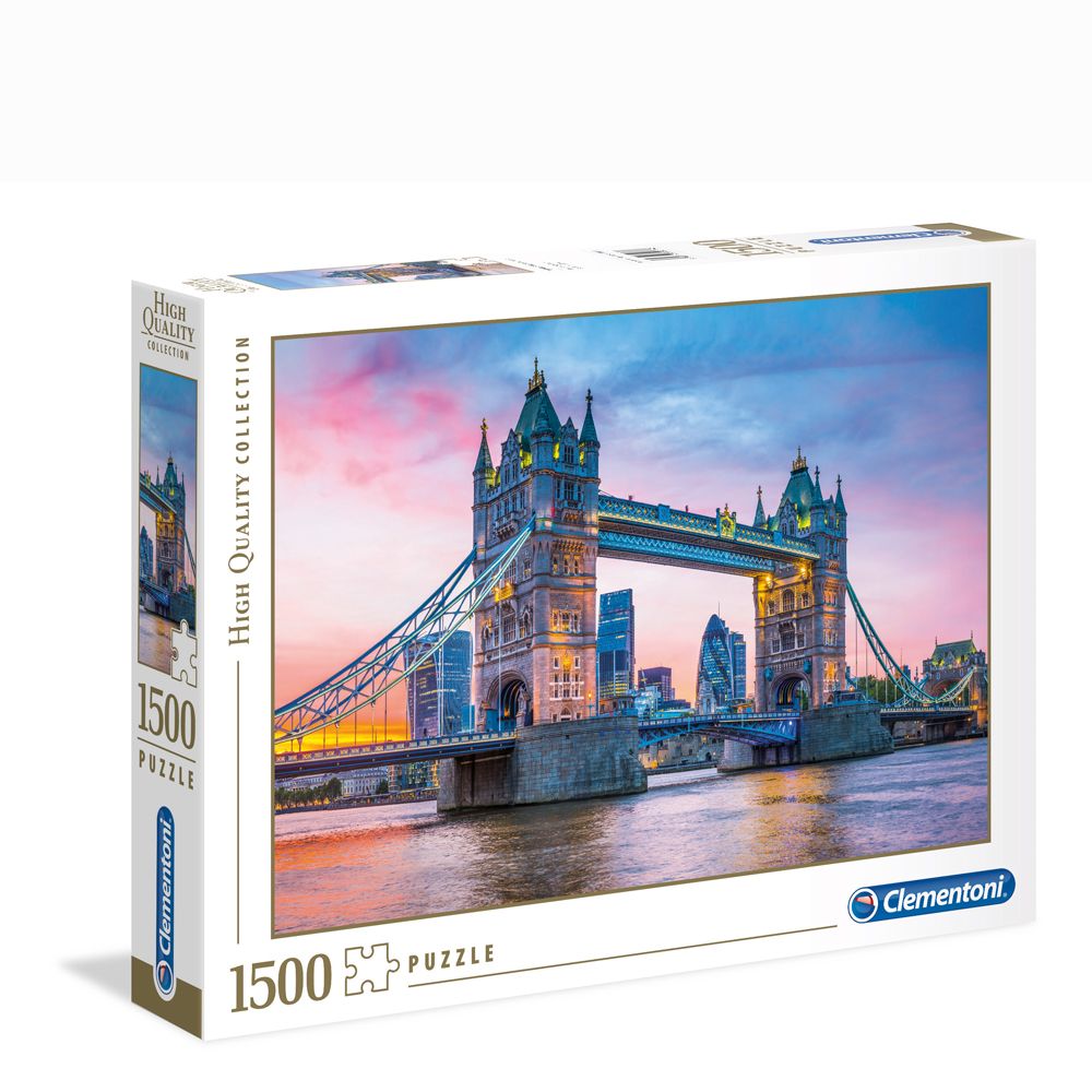 Puzzle 1500 piese Clementoni HQ Collection Tower Bridge Sunset - poza 1