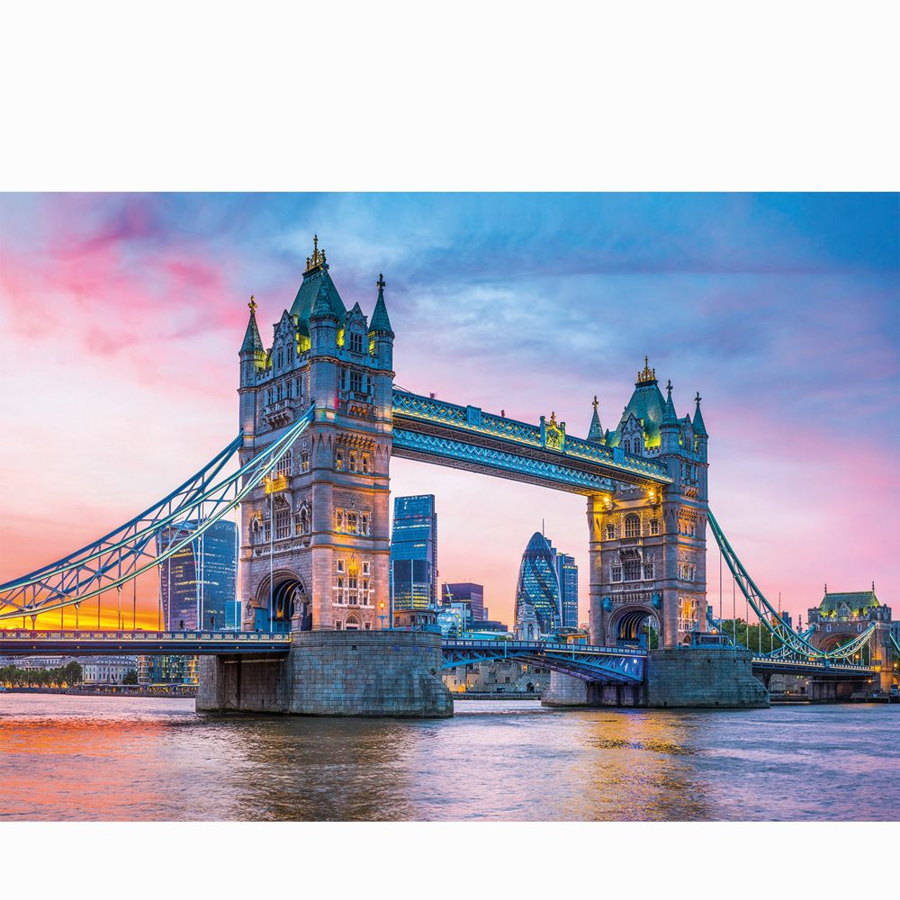 Puzzle 1500 piese Clementoni HQ Collection Tower Bridge Sunset - poza 2
