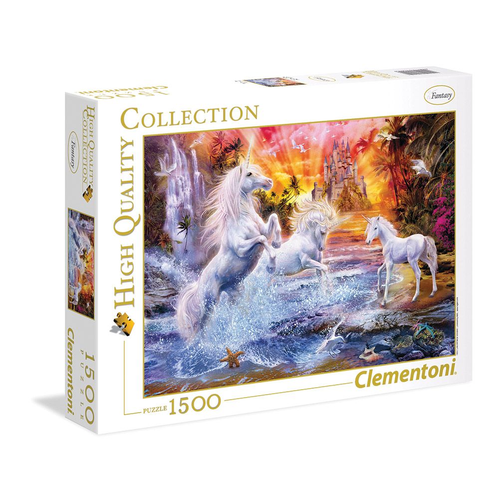 Puzzle 1500 piese Clementoni Wild Unicorns - poza 1