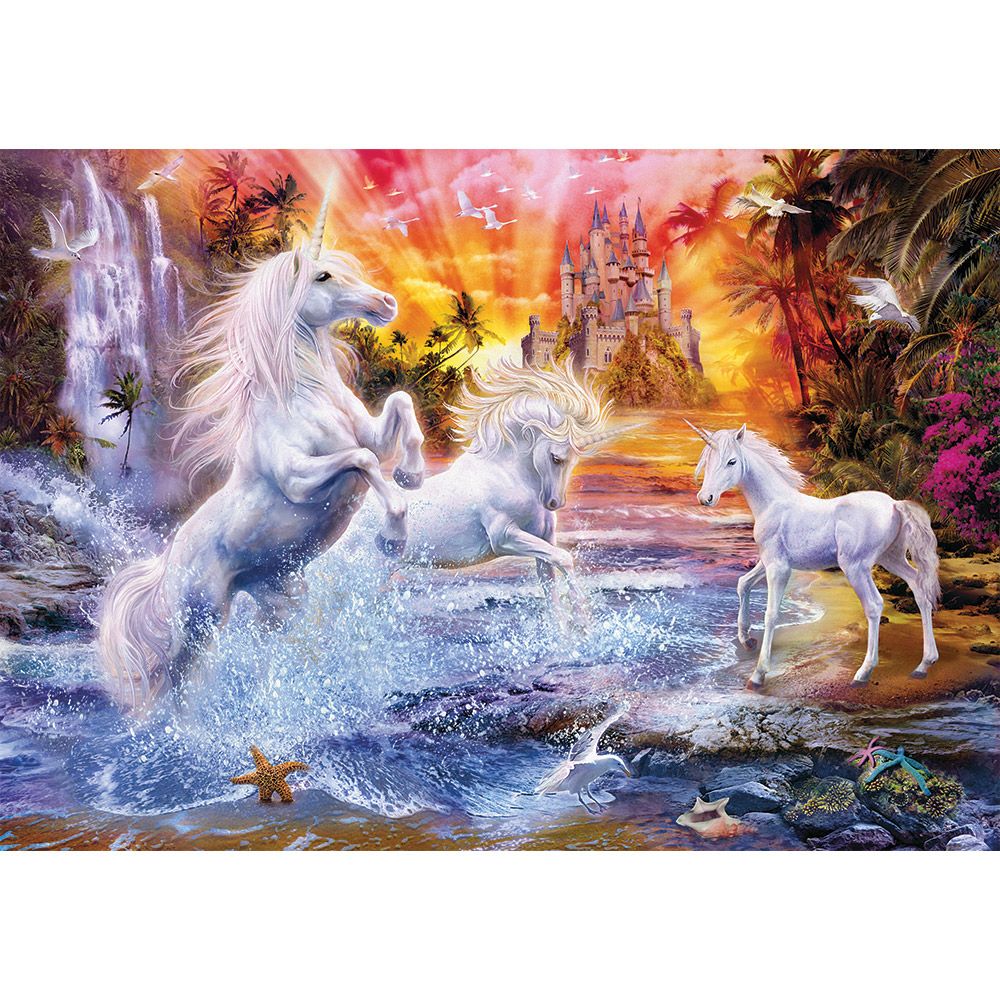 Puzzle 1500 piese Clementoni Wild Unicorns - poza 2