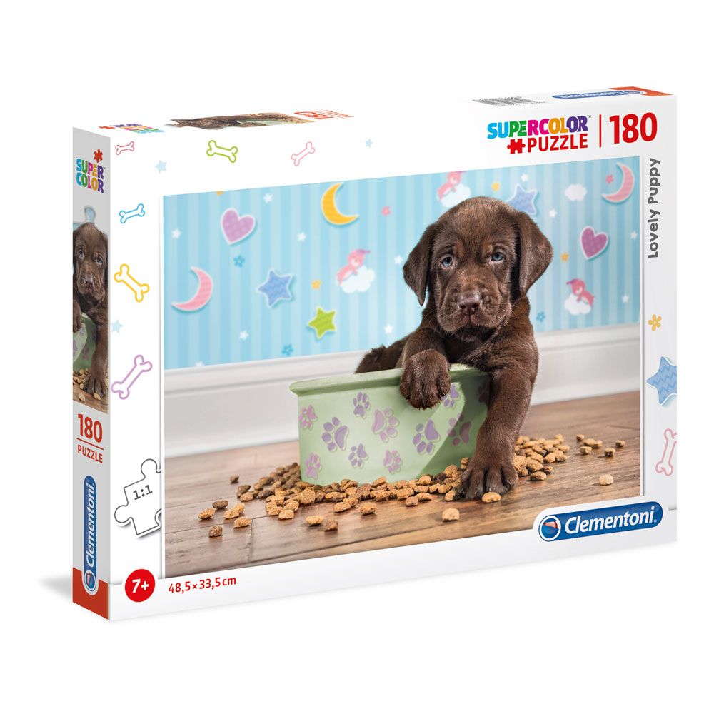 Puzzle 180 piese Clementoni Lovely Puppy 29754 - poza 1