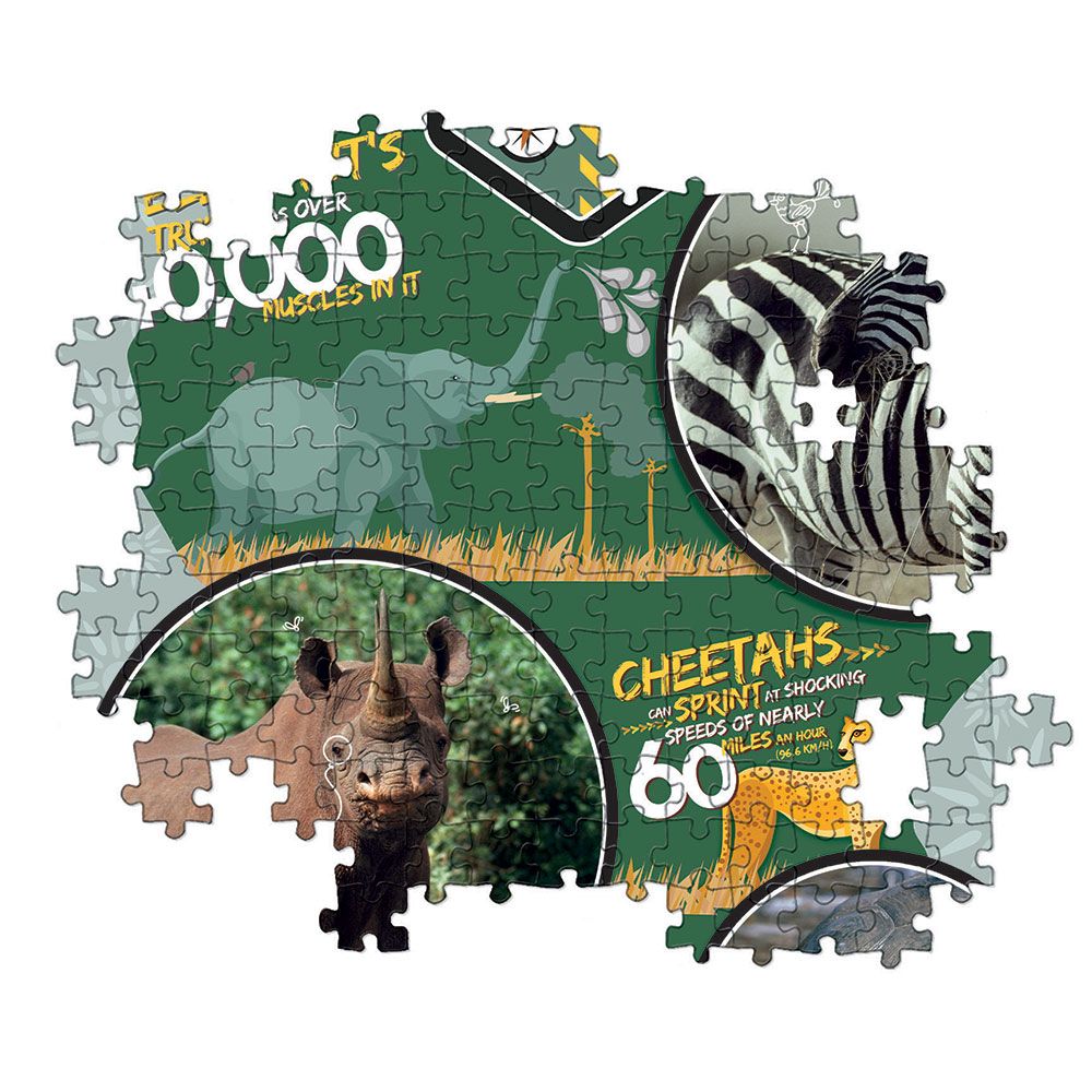 Puzzle 180 piese Clementoni National Geographic Wildlife Expedition - poza 3