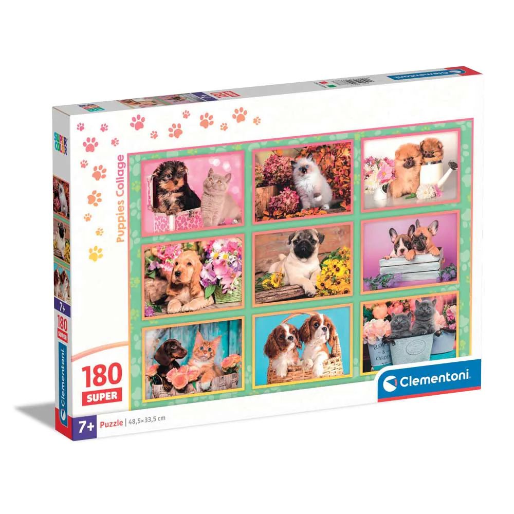 Puzzle 180 piese Clementoni Puppies Collection 29788 - poza 1